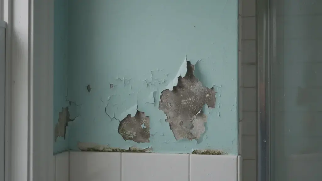 Un anno dopo la ristrutturazione del bagno le pareti hanno iniziato a gonfiarsi. Ecco il perché