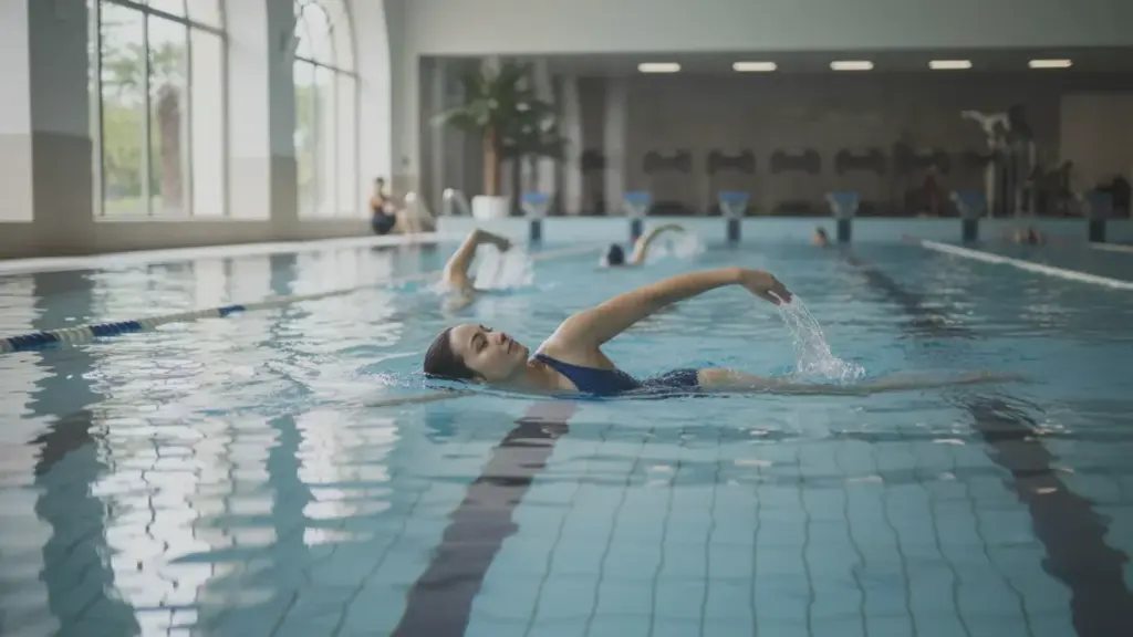Questo stile di nuoto rilassato fa più per l’addome degli sprint