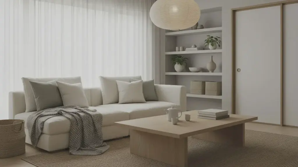 Come arredare la tua casa in stile japandi con materiali naturali e colori neutri