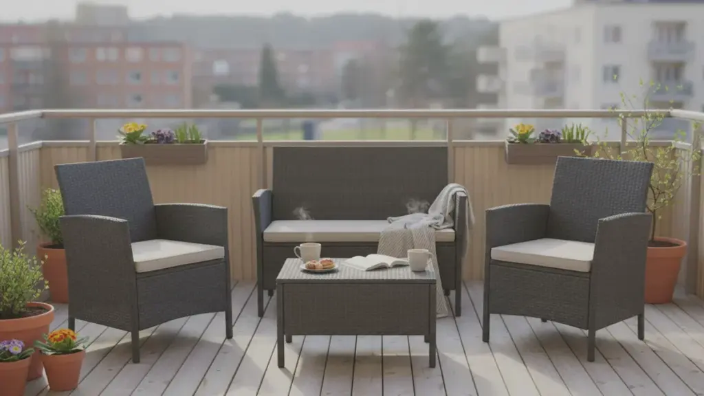 Set da giardino economico per balcone e terrazza: 4 persone a meno di 80 euro