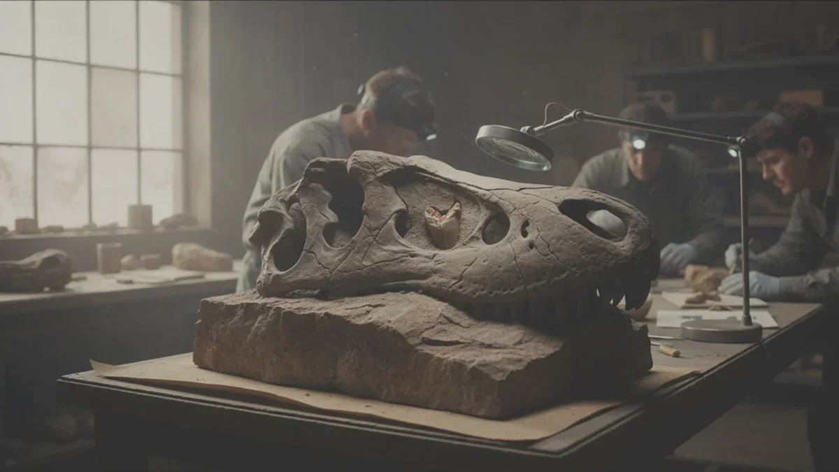 Un dente conficcato in un cranio rivela un brutale attacco di tirannosauro 66 milioni di anni fa